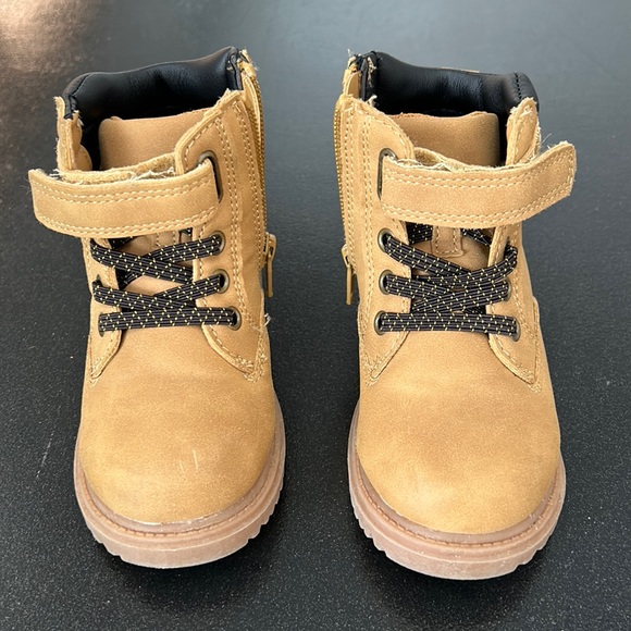 wonder nation Shoes Toddler Boys Boots Size 8 Tan Poshmark
